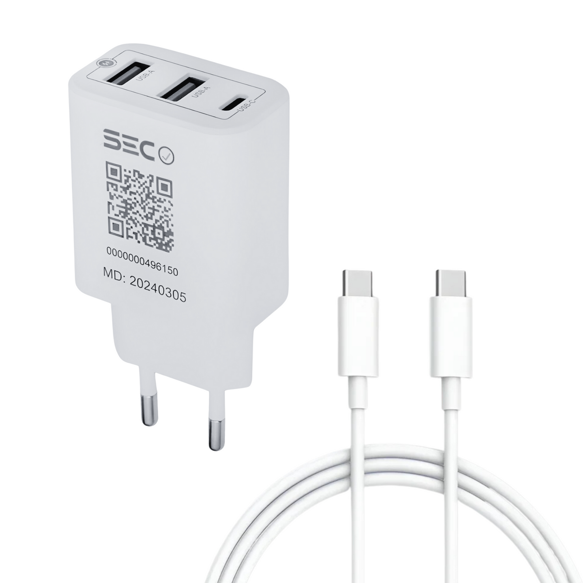 Cargador USB-C de Carga Rapida 30W con GAN + Power Delivery