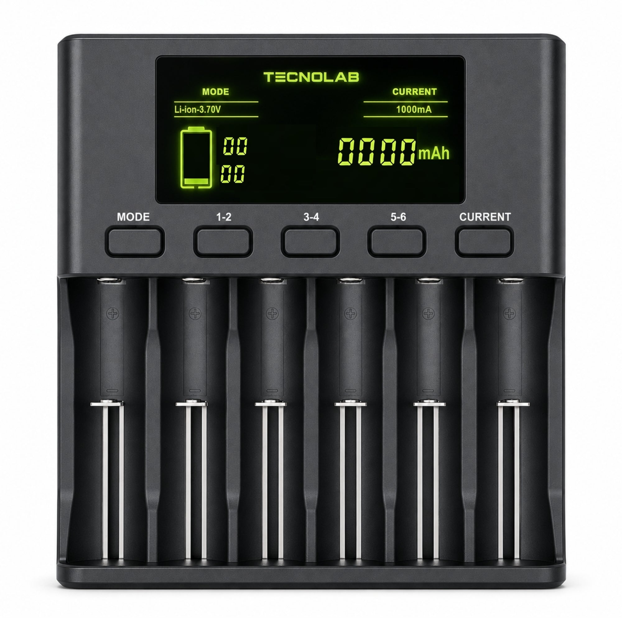 Cargador de Pilas Universal Carga Rápida para 6 Pilas TL110