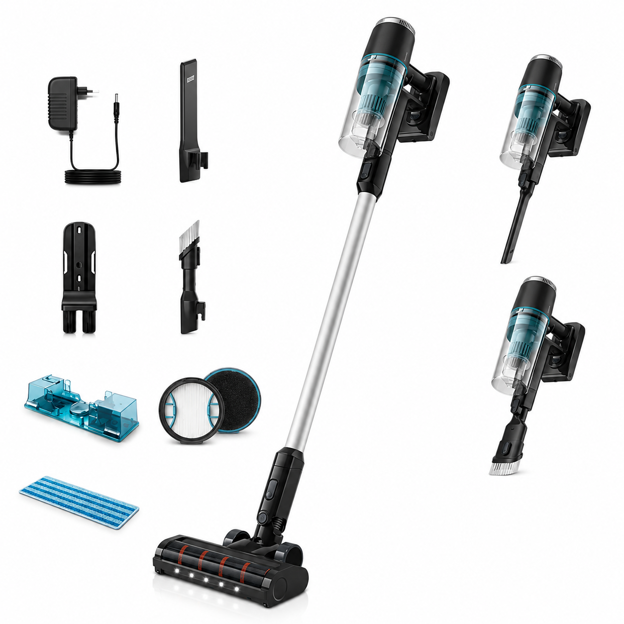 Aspiradora Vertical Multifuncional Inalámbrica Power Cyclone