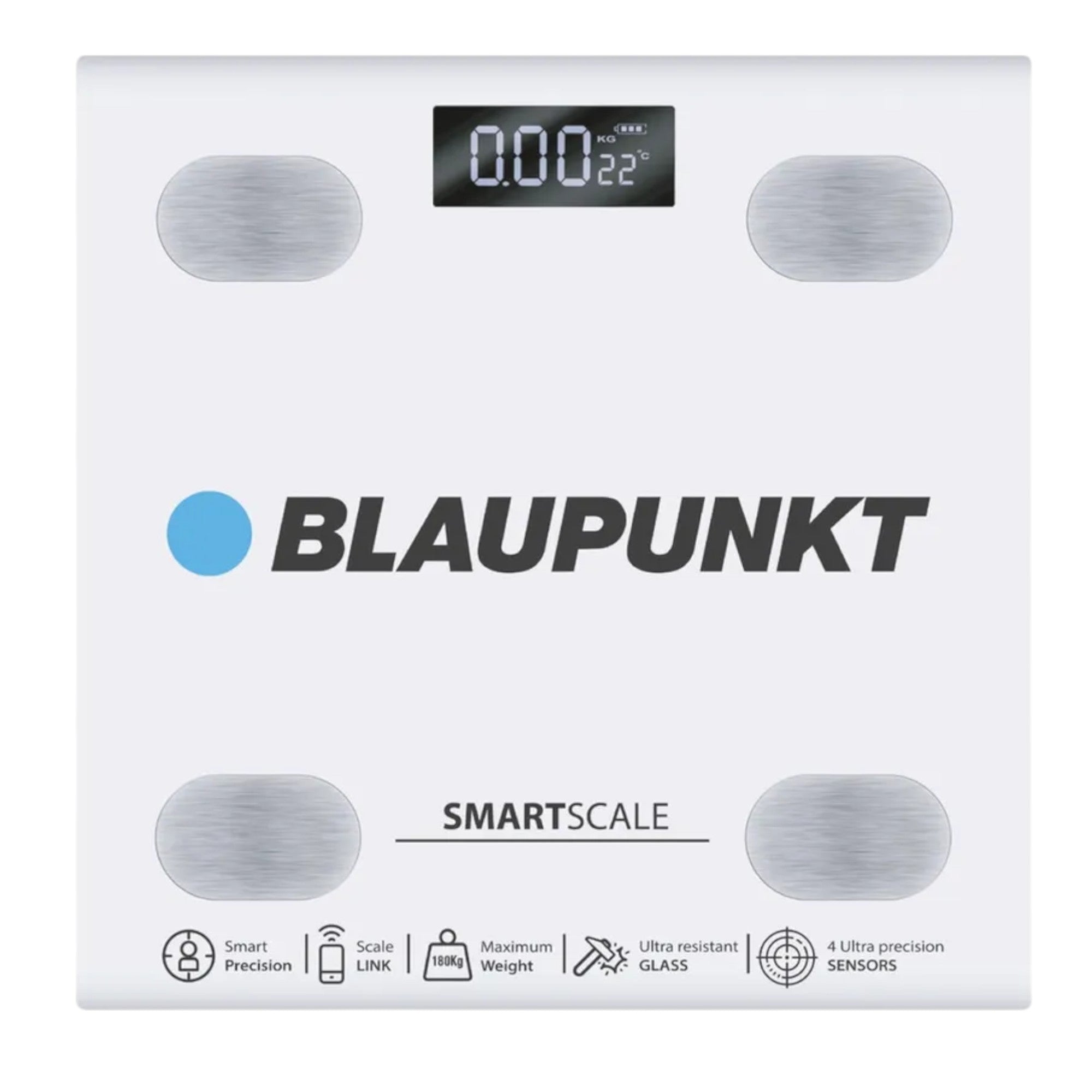 Balanza Digital Corporal Blaupunkt Smart Scale 180KG White