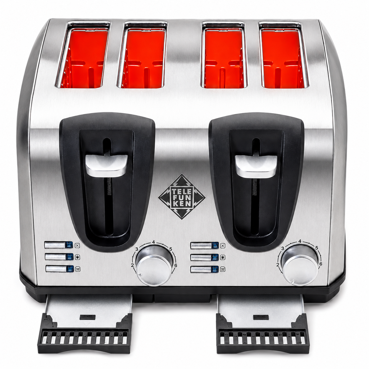 Tostador Eléctrico Doble (4en1) Easy Toast Pro Inox 1450W