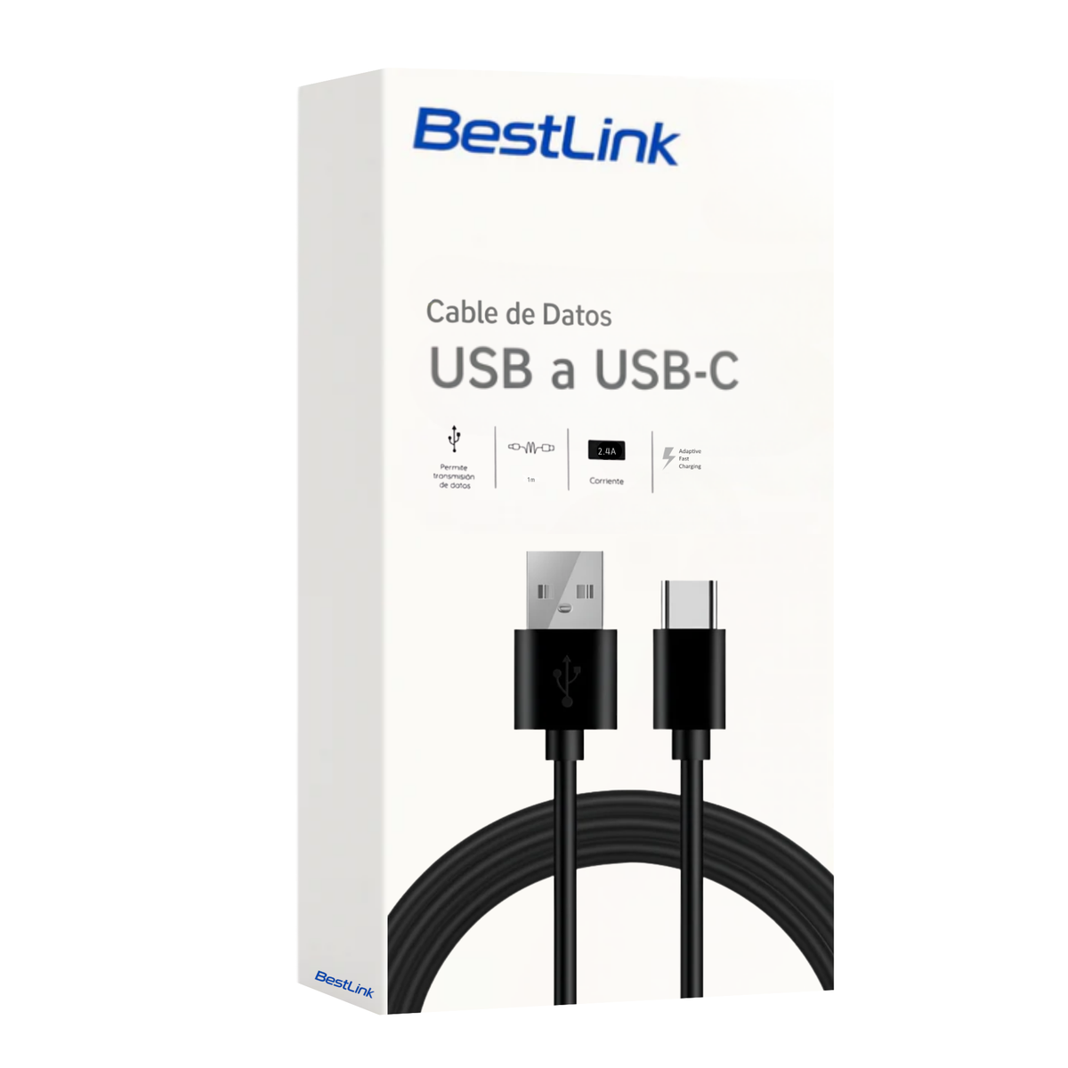 Cable de Datos USB a USB-C 1MT para Android Auto y CarPlay