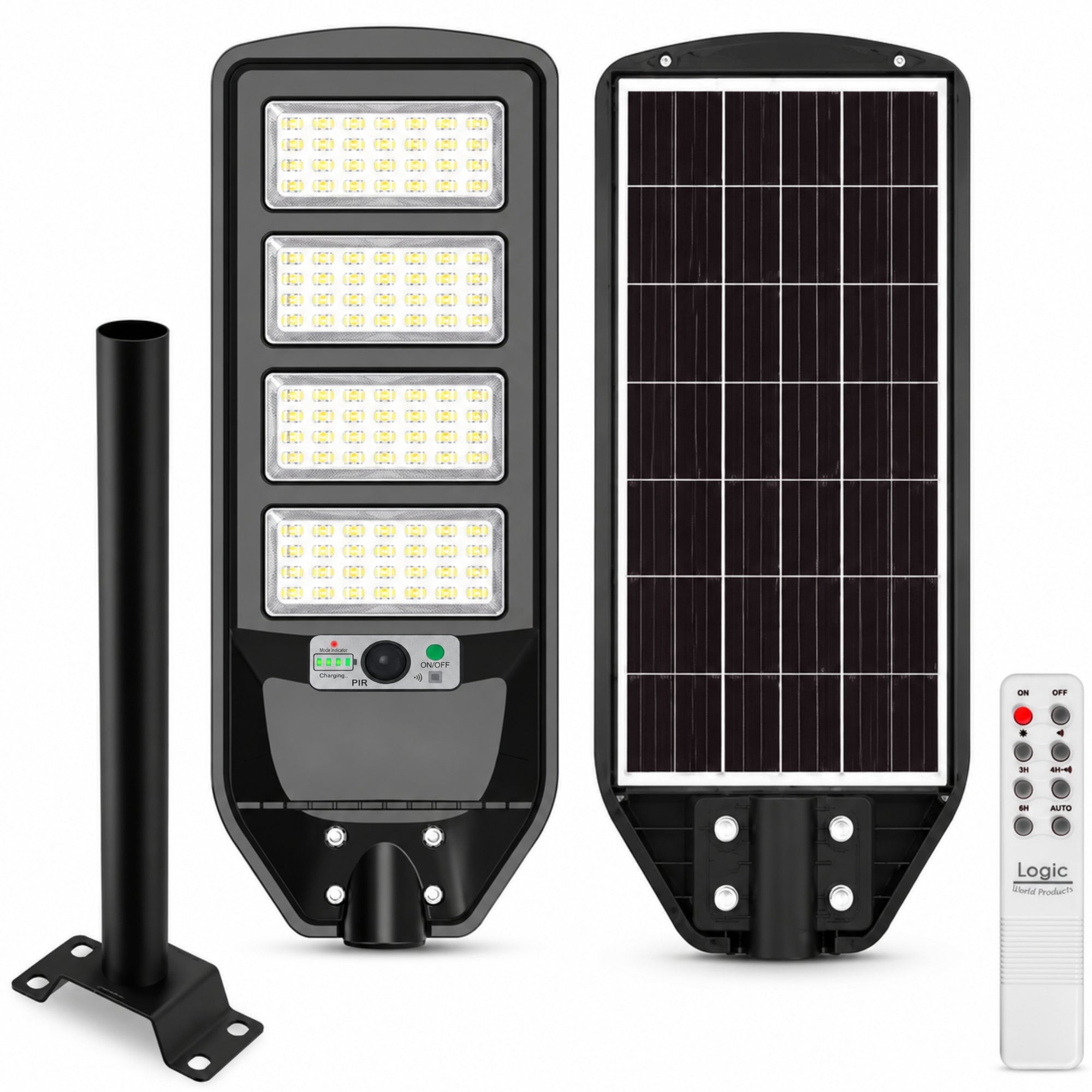 Luminaria Solar Pública con Soporte - High Light LED 200W