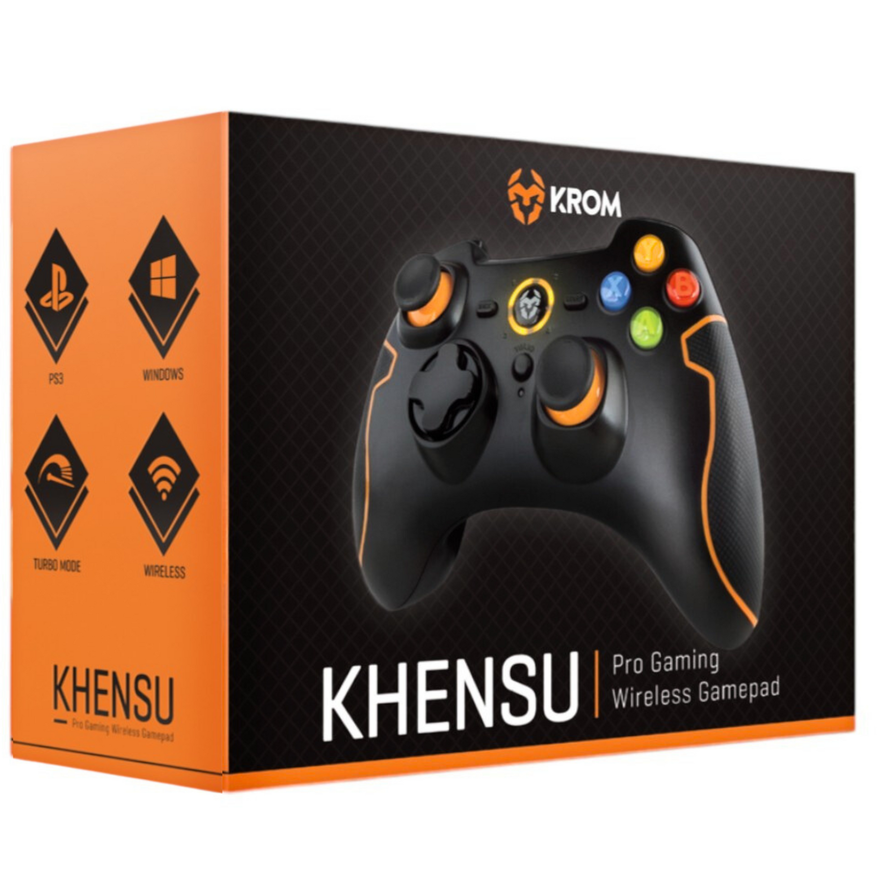 Gamepad Inalámbrico USB 2,4 Ghz Multiplataformas Krom Khensu