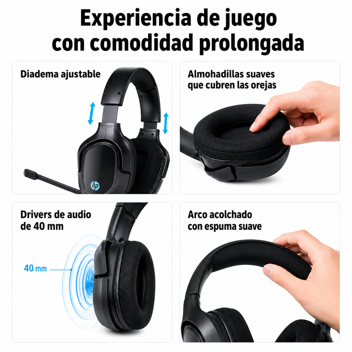 Audífonos HP Multiplataformas H220S Grafito Jack 3.5mm