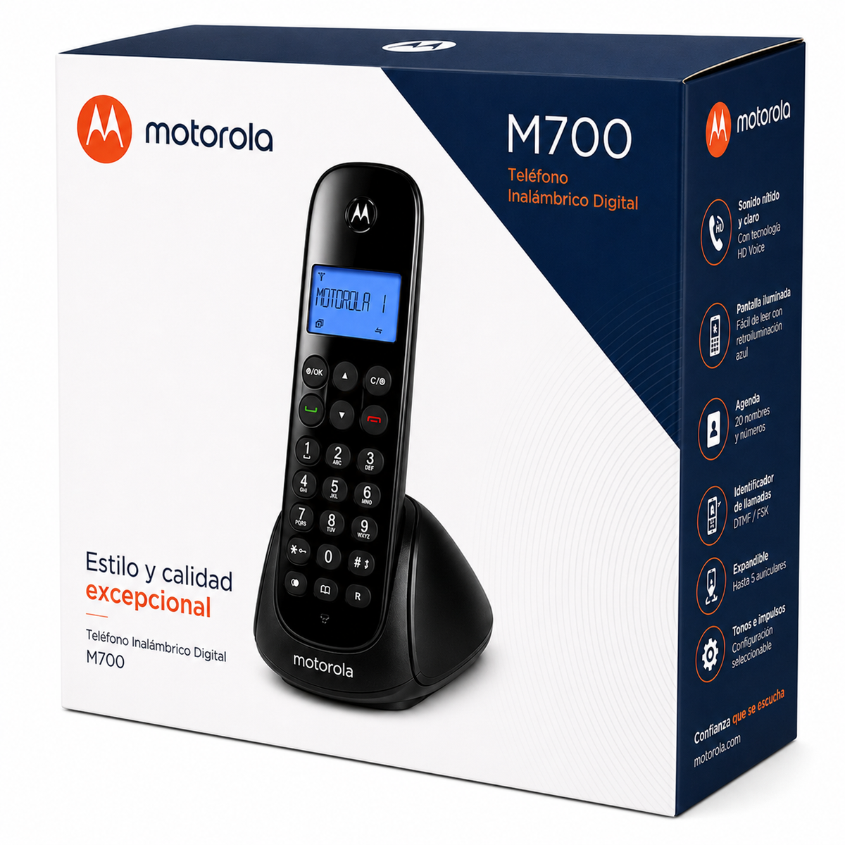 Telefono Inalambrico Motorola M700 Señal HD Profesional