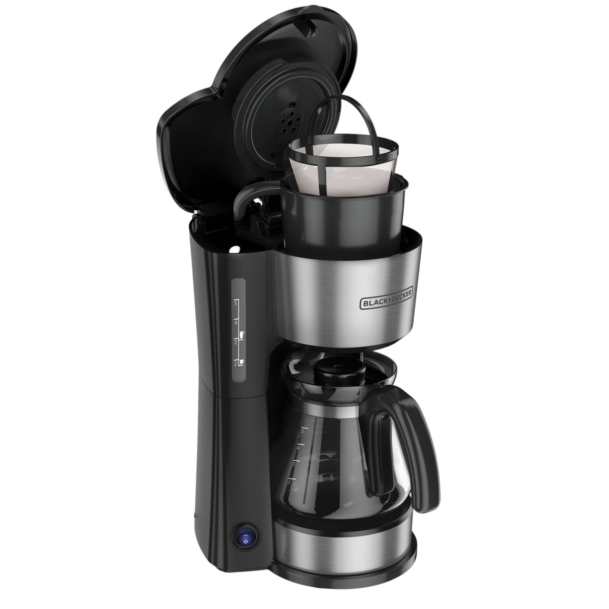 Cafetera Black + Decker 4 En 1 para 5 Tazas + Filtro Permanente