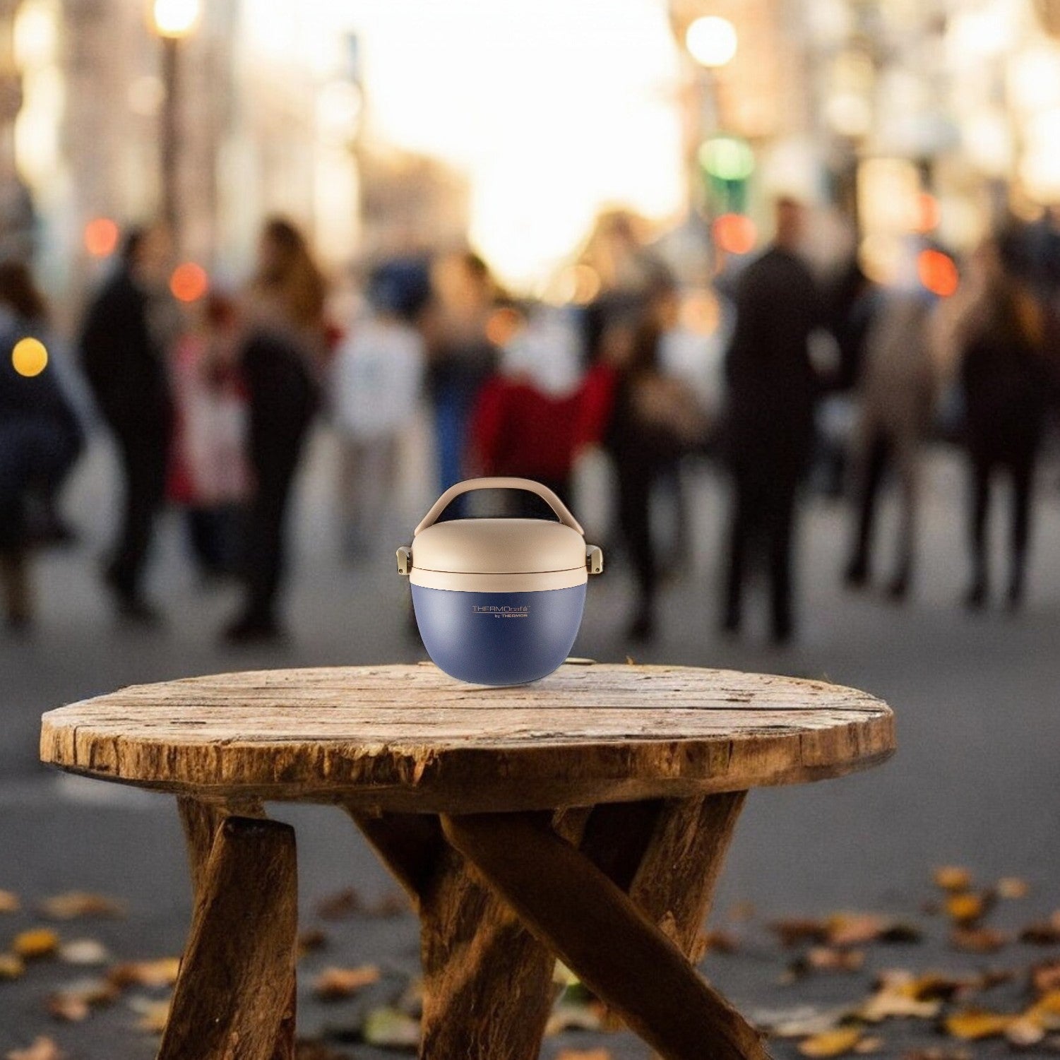 Termo de Comida Inox Blue BS25 Domo 600ML Thermos CRB-600BL3