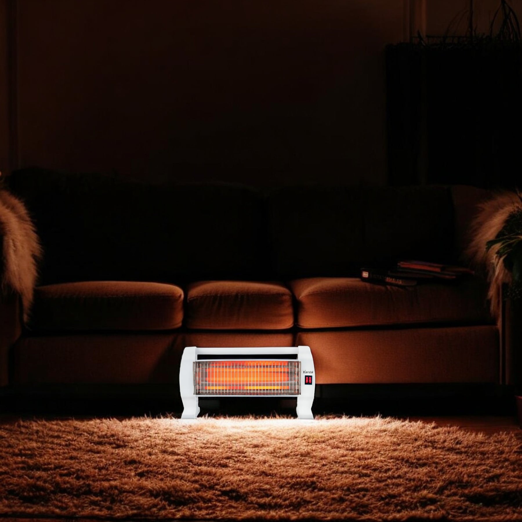 Calefactor Eléctrico 1200W Kendal KC-1200 Quarzo Hasta 14m2