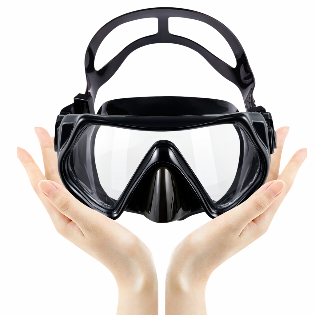 Mascara de Buceo Anti Fugas de Vidrio Templado con Snorkel