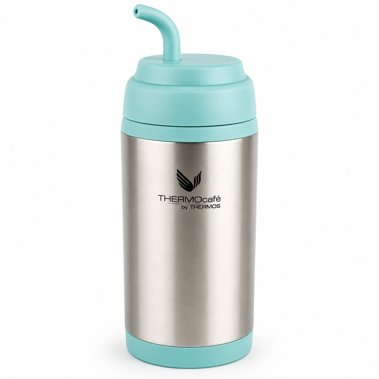 Vaso Térmico MUG Matero Acero Inoxidable Aqua 400ML+Bombilla