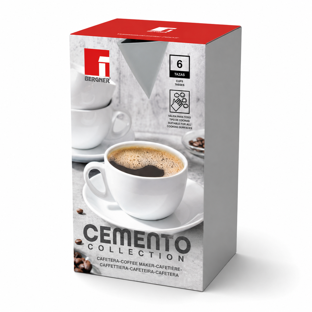 Cafetera Italiana Bergner Premium Desmontable 480ML