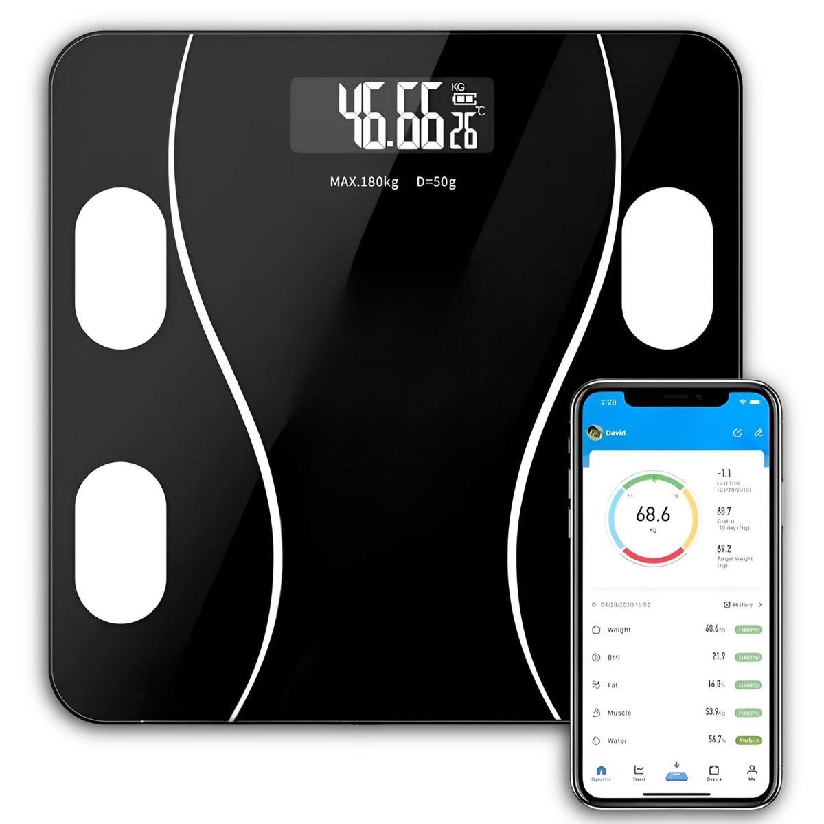 Balanza Digital Inteligente Multifuncional de Personas TL326