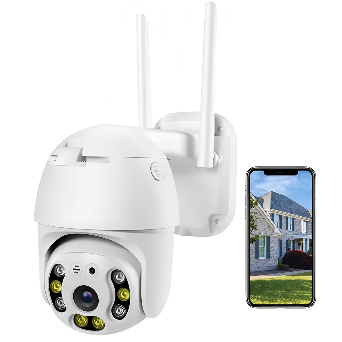 Cámara de Seguridad Robótica 1080p PTZ Wifi WaterProof IP66