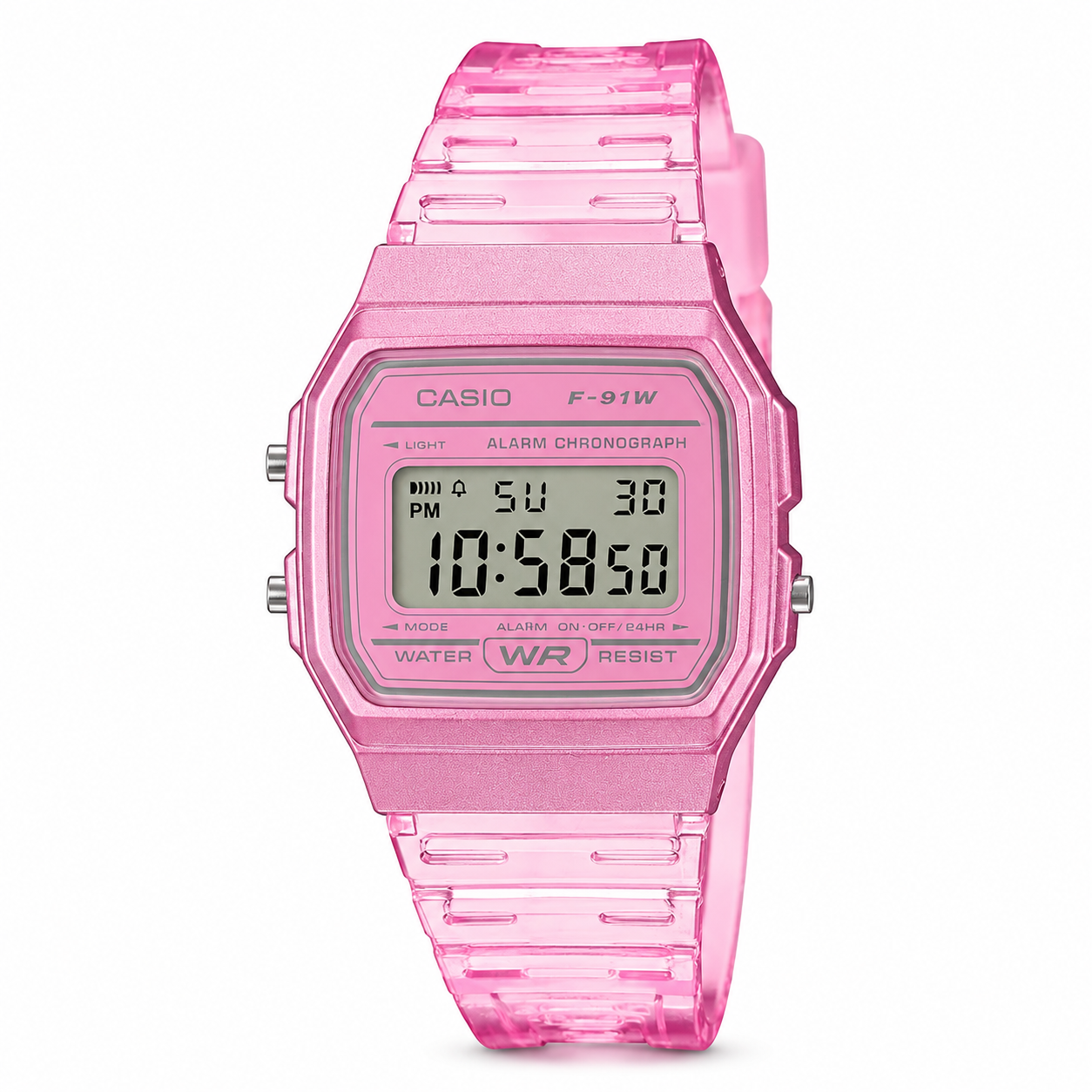 Reloj Digital Casio Femenino Rosado F-91WS-4DF