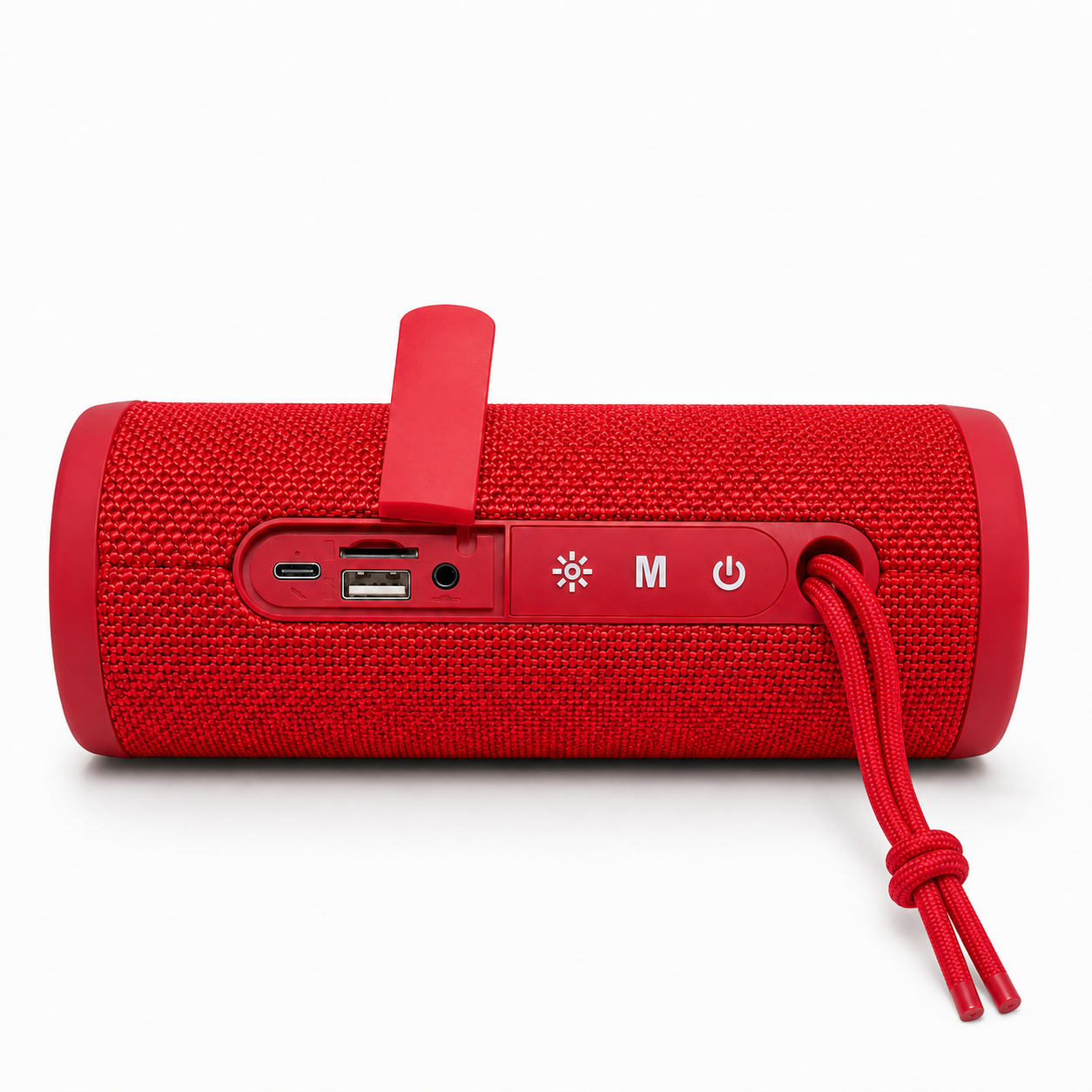 Parlante Portátil Bluetooth TWS Iluminación RGB 10W Rojo 12Hrs
