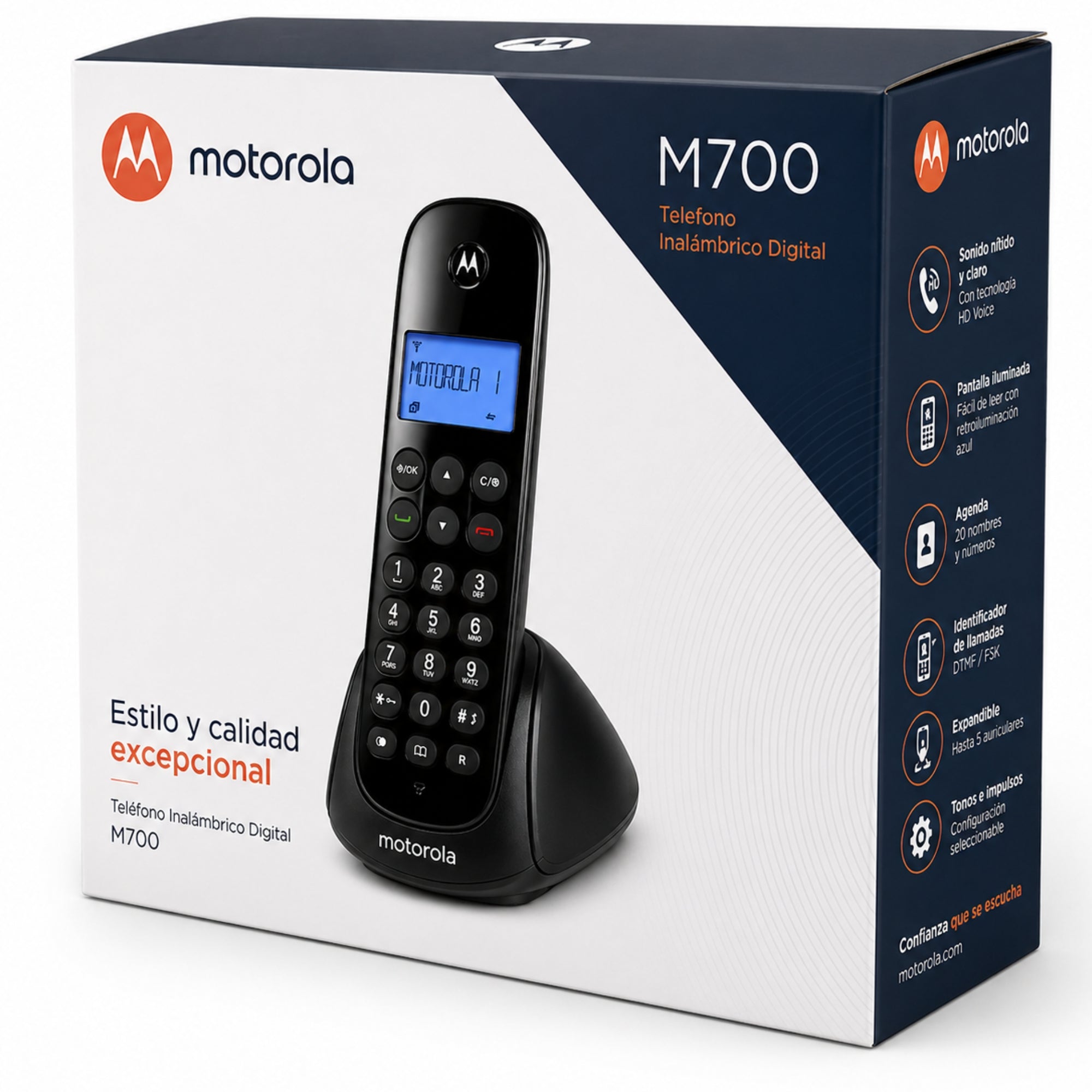 Telefono Inalambrico Motorola M700 Señal HD Profesional