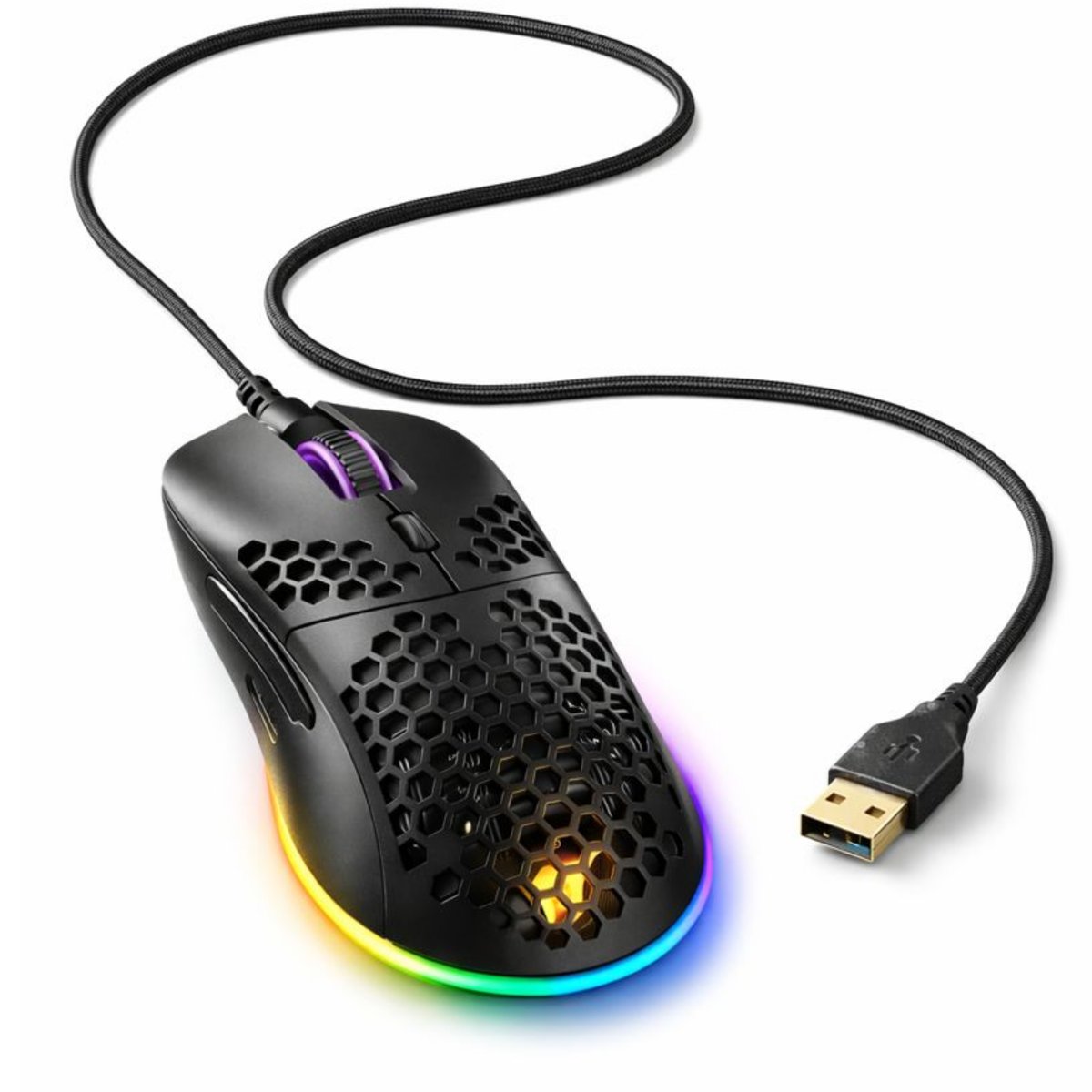 Mouse Gamer DGX Core RGB 7200 DPI Max Ergonómico