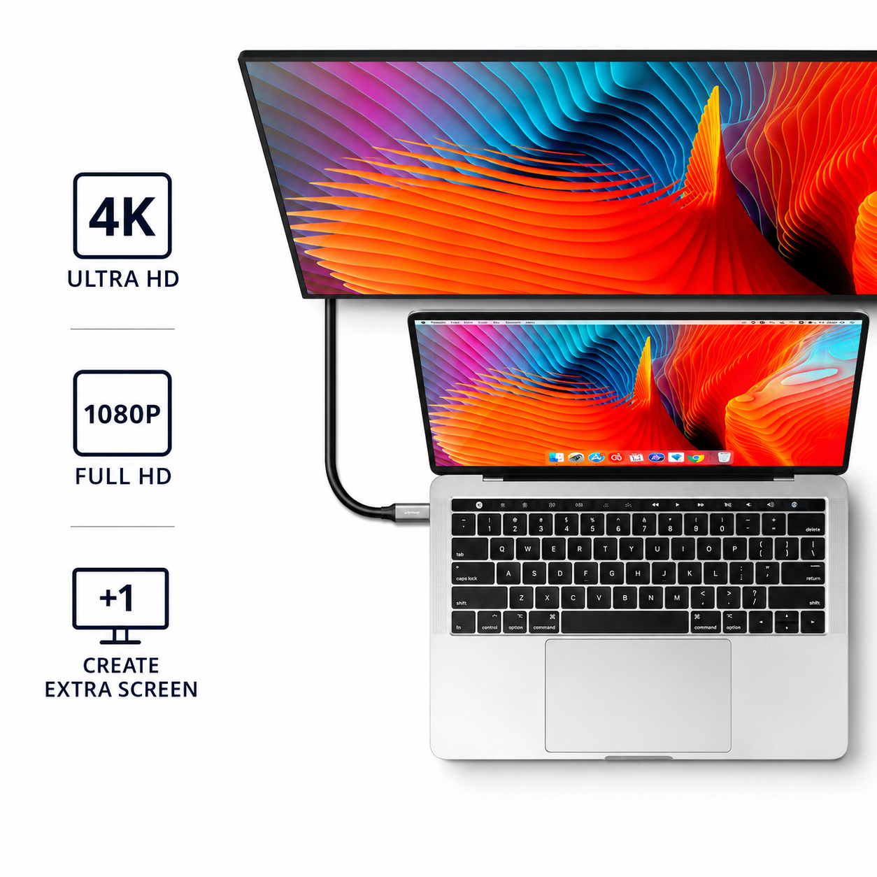 Cable HDMI a USB C Trust Calyx 4K Profesional 1.8m Hz