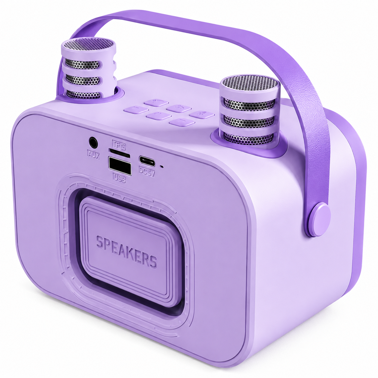 Karaoke Infantil RGB con 2 Micrófonos Inalámbricos Lila My Lil Dual Voice