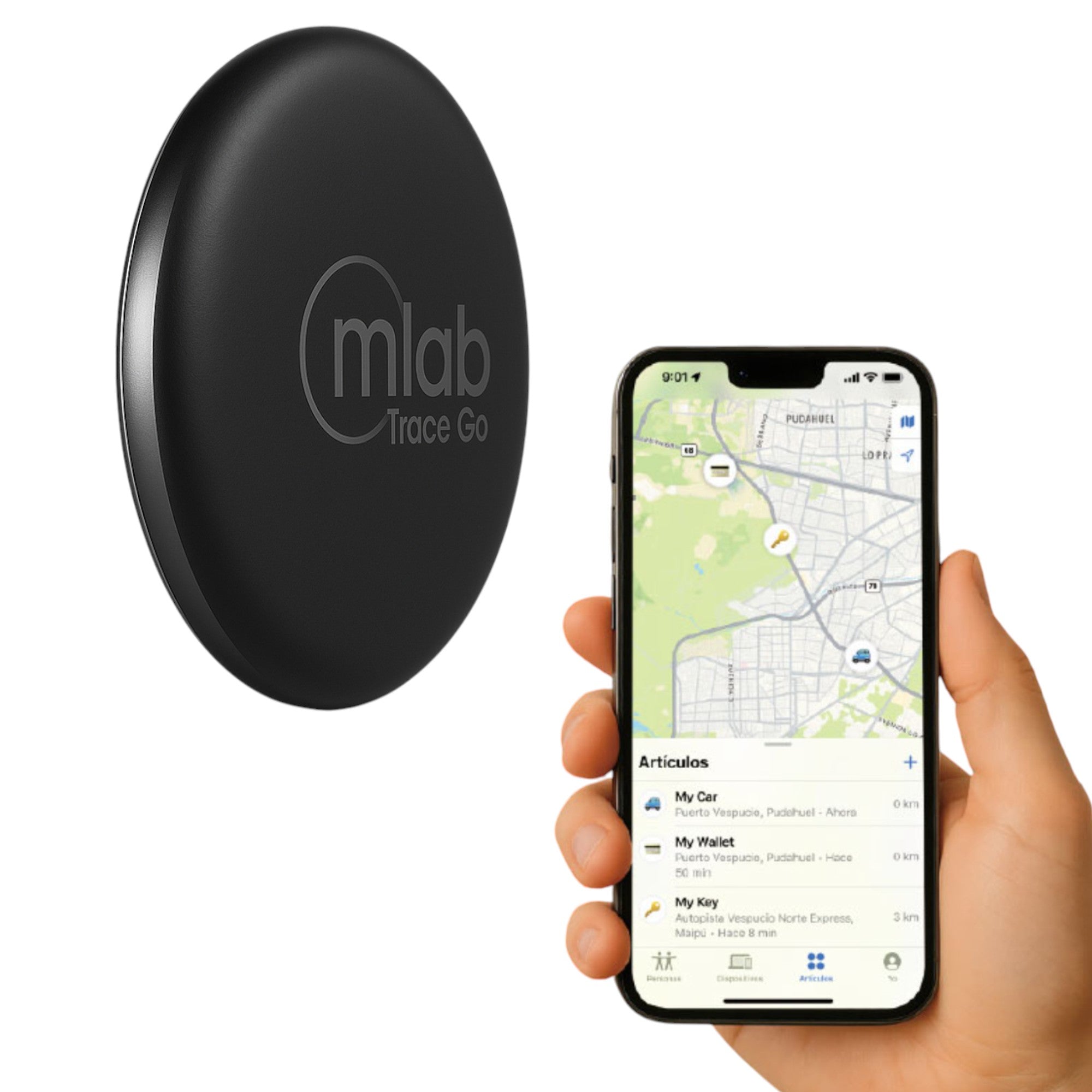 GPS MFI Rastreador Multiuso Compatible para Apple Find My