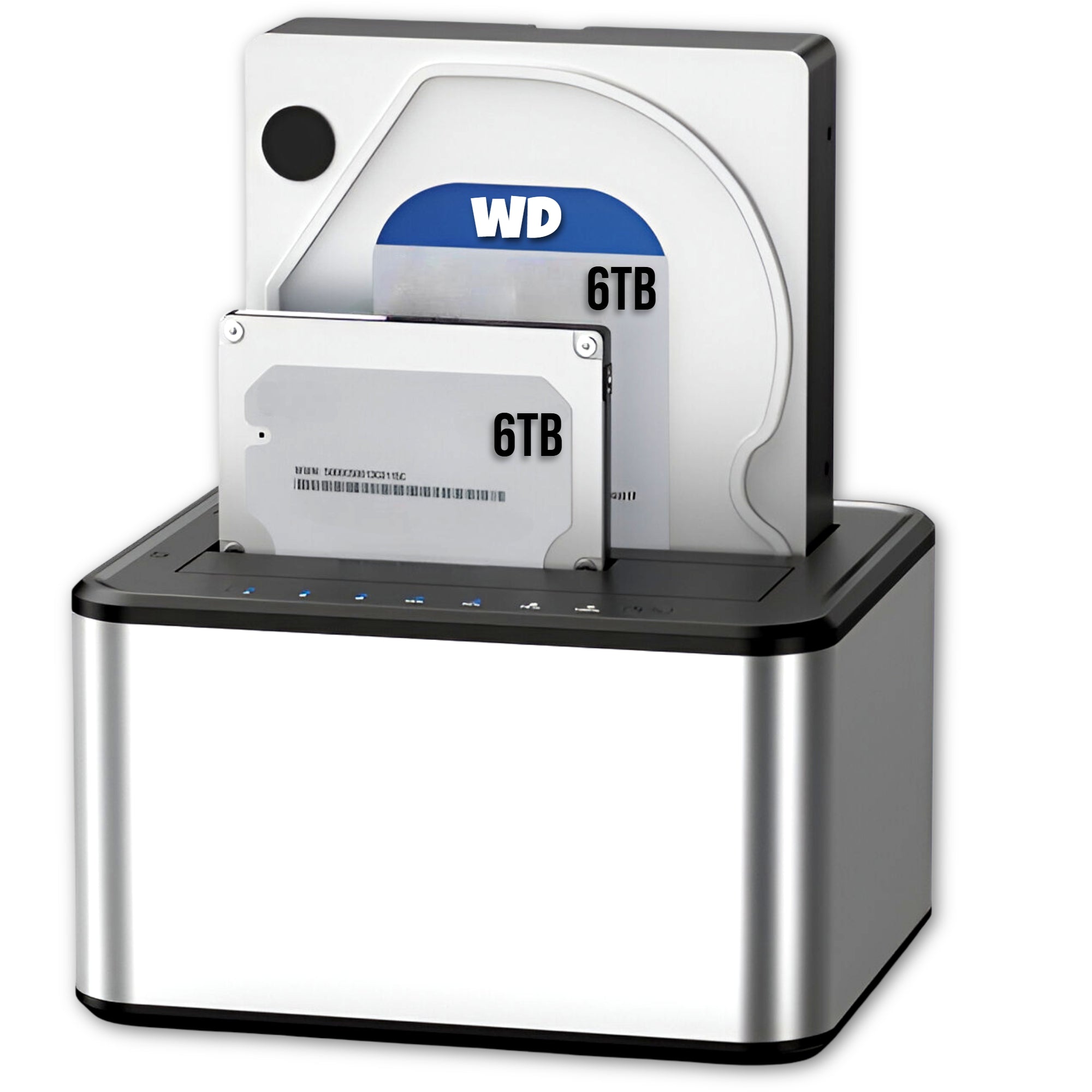 Lector de Discos SATA USB 3.0 Dock Station Dual 5 GBPS K250D