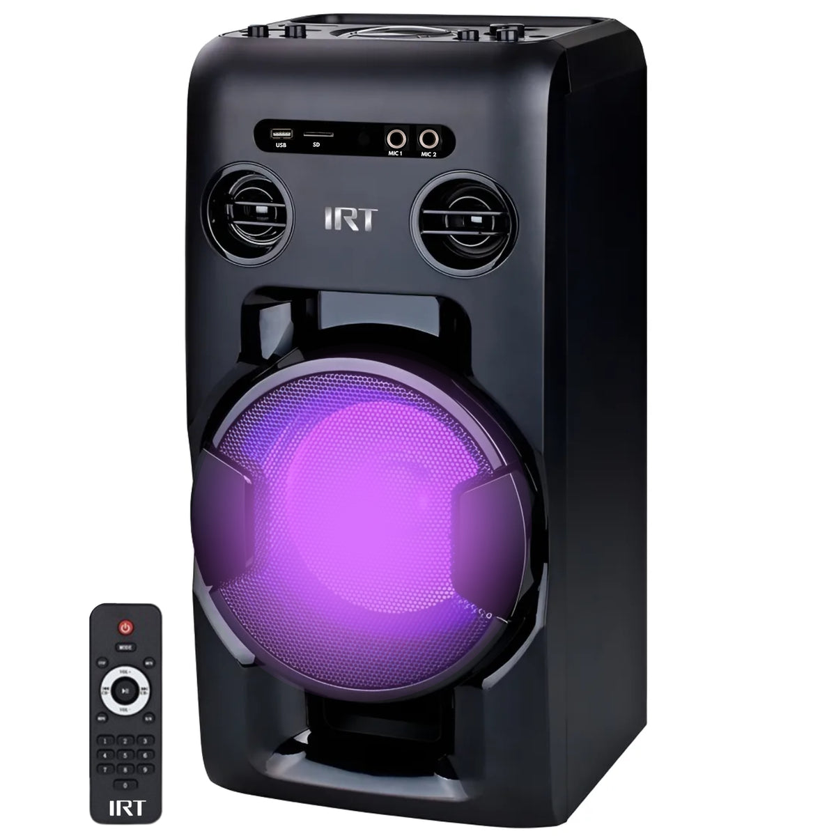 Parlante Portatil IRT Taurus Pro TWS Retro Iluminado 25W RMS