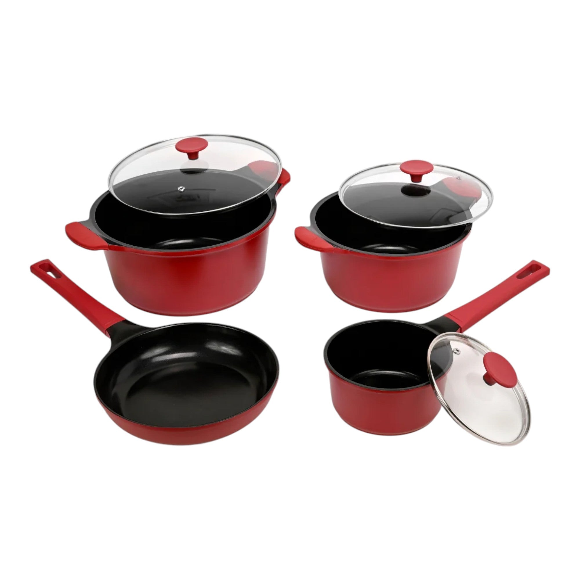 Pack Batería de Cocina Profesional KW Berries 7 Piezas Aluminio Fundido