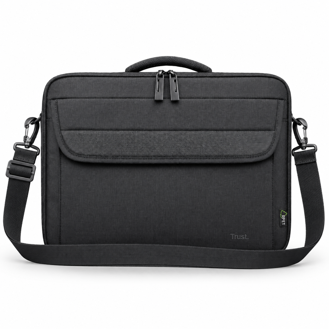 Bolso Notebook Trust Atlanta 16" con Correa Reinforced Black