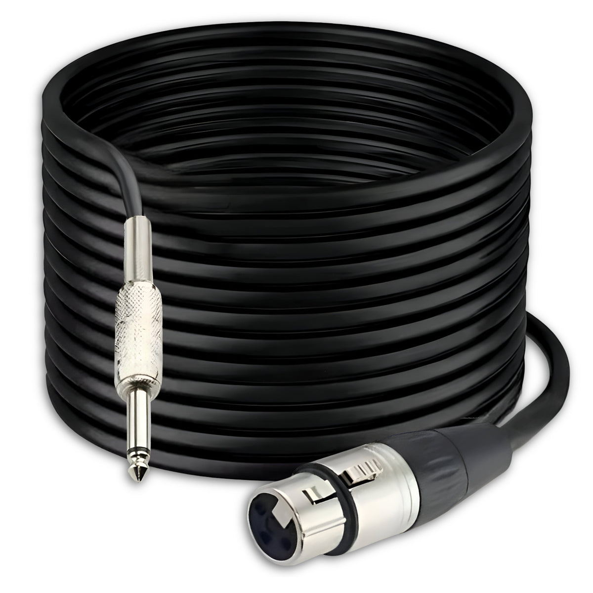 Cable de Audio XLR Hembra a Jack 6,3mm Macho Profesional 10M