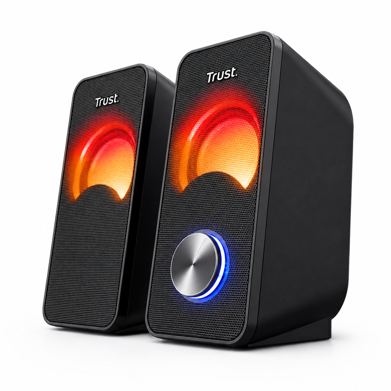 Parlantes USB con Luces RGB de 12W de Escritorio Trust Arys