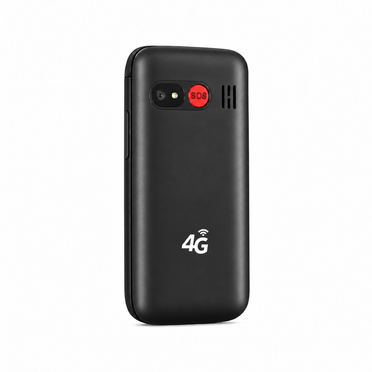 Celular Adulto Mayor 4G Tipo Almeja Liberado Botón SOS Negro