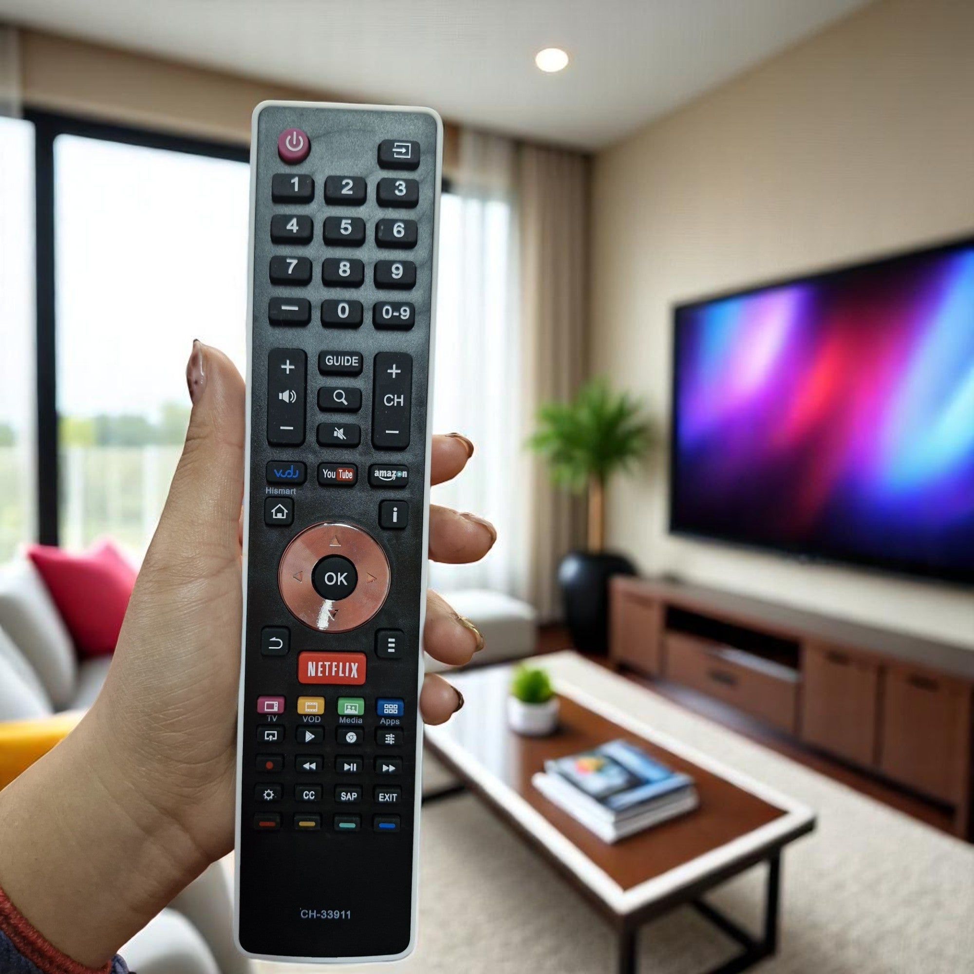 Control Remoto para Hisense Smart TV Universal Ultima Gen.