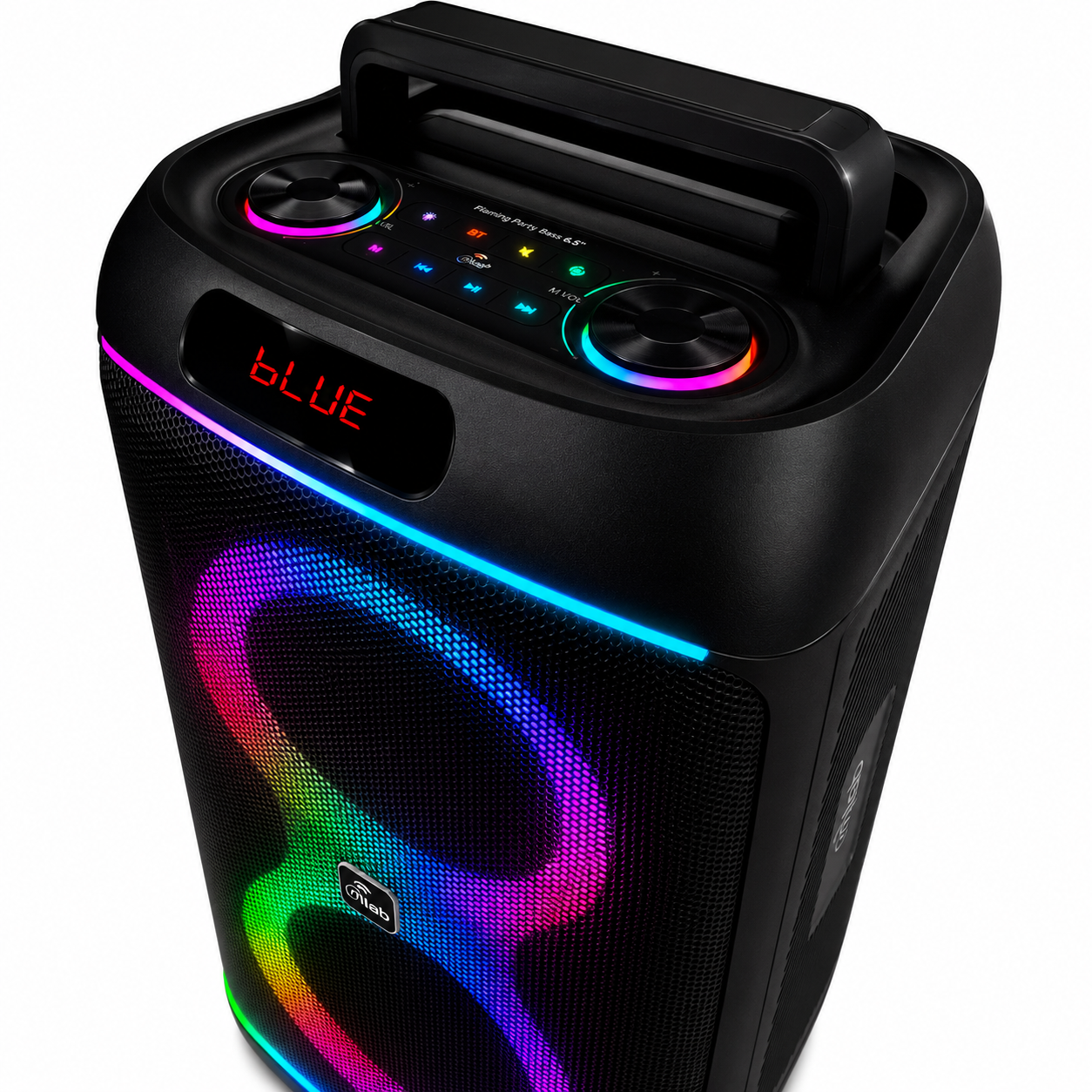 Parlante Karaoke 6" Flaming Party Bass Black MicWireless 45W