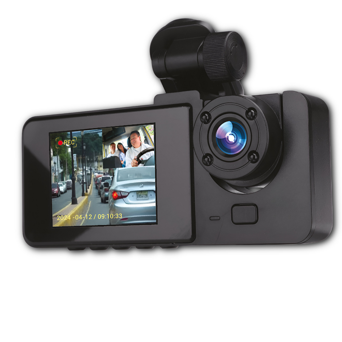Dashcam FHD Con Visión Nocturna Dual Cámara - DVR Automotriz