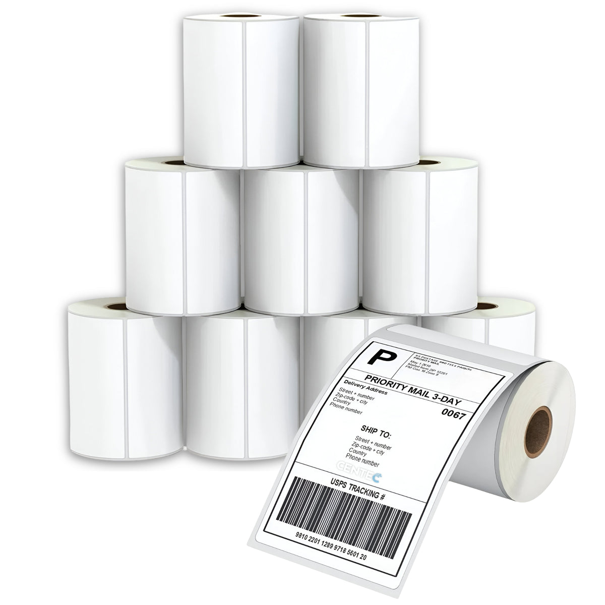 Pack de 5000 Etiquetas Térmicas Autoadhesivas 100x150mm 10UN