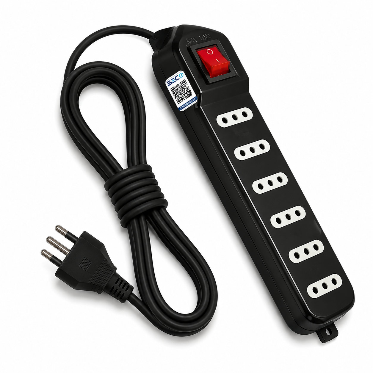 Alargador de 3MT Certificado 6 POS + Switch Corta Corriente ME-070B