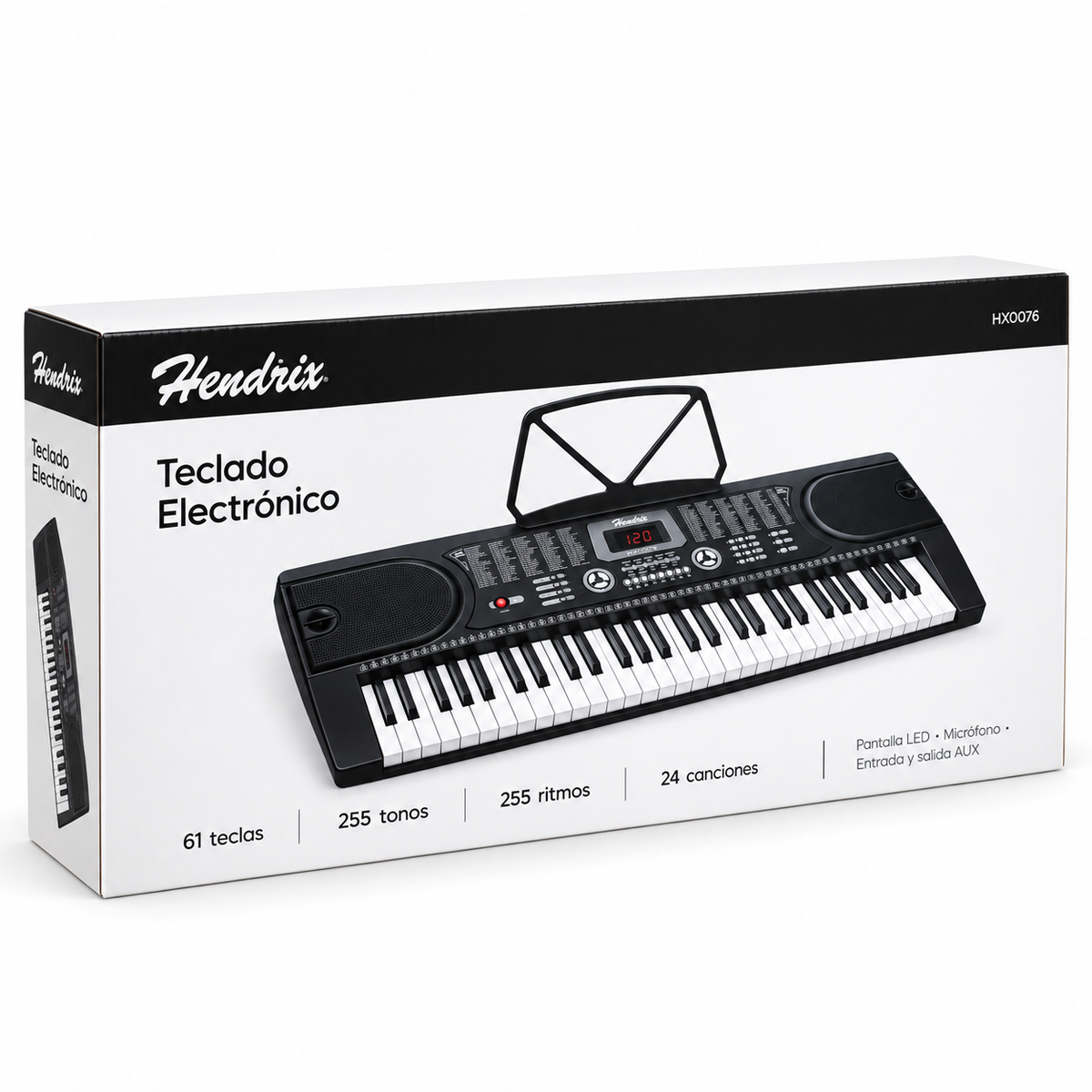 Teclado Musical de 61 Teclas - Piano Electrónico