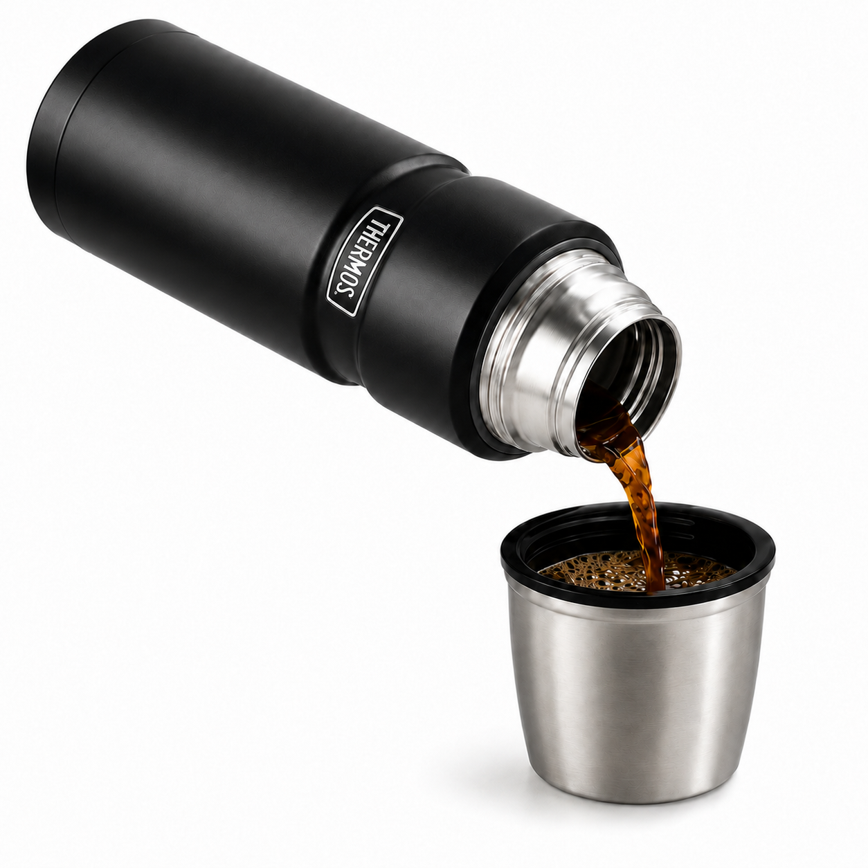 Termo Premium Thermos King Inox SK2000 470ML 18H/24H Black