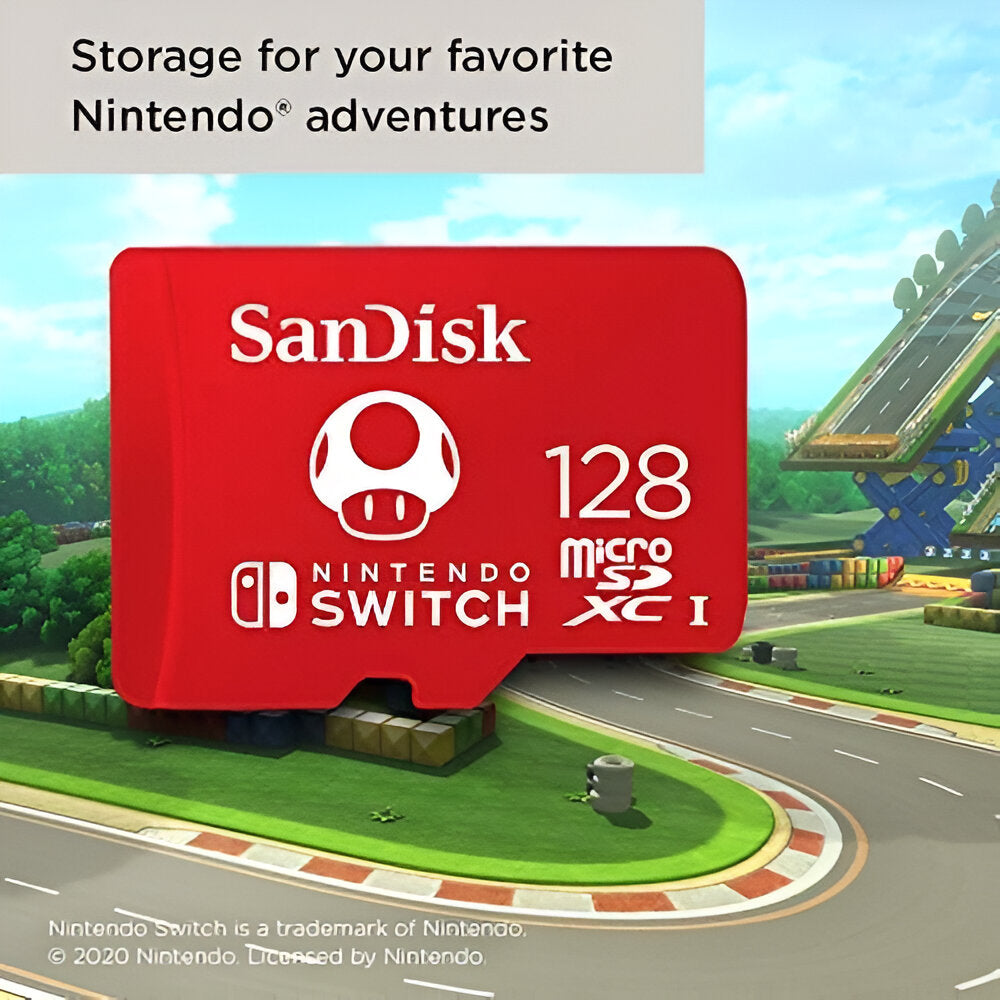 Memoria Micro SD Sandisk para Nintendo Switch 128 GB Deluxe