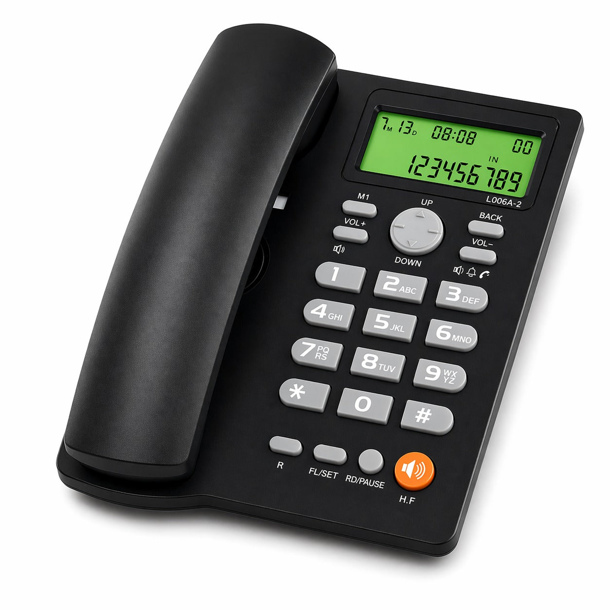 Teléfono De Red Fija Uniden Con Manos Libre Sobre Mesa 7413