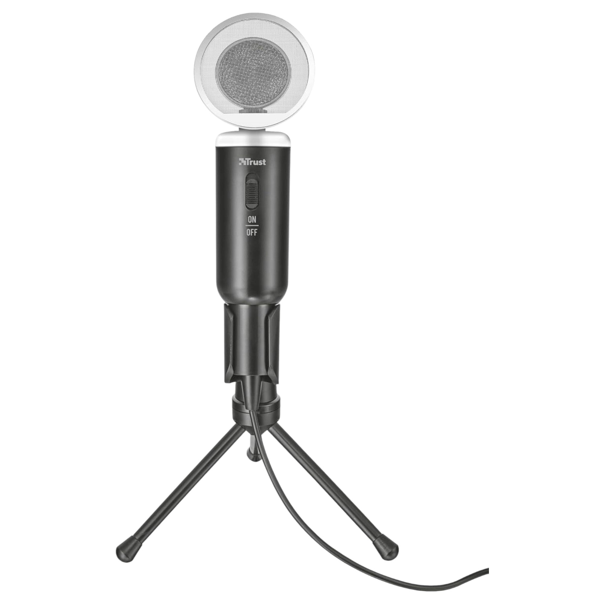 Microfono de Escritorio Trust Madell Jack 3.5mm con Filtro POP