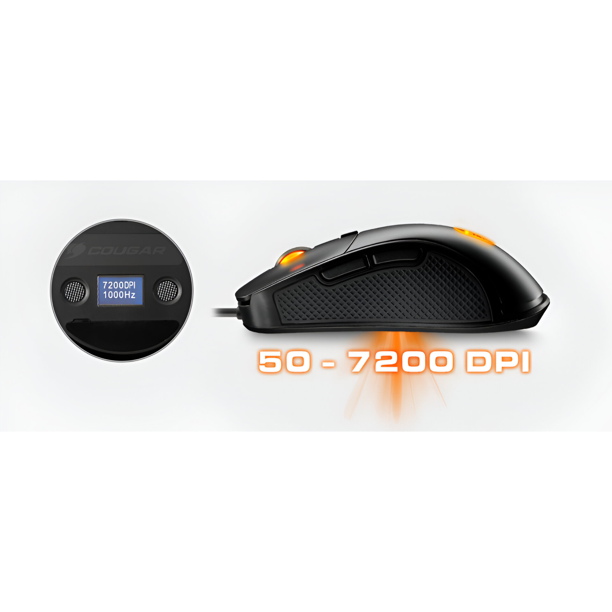 Mouse Gamer Cougar Surpassion + LCD Regulador DPI y HZ