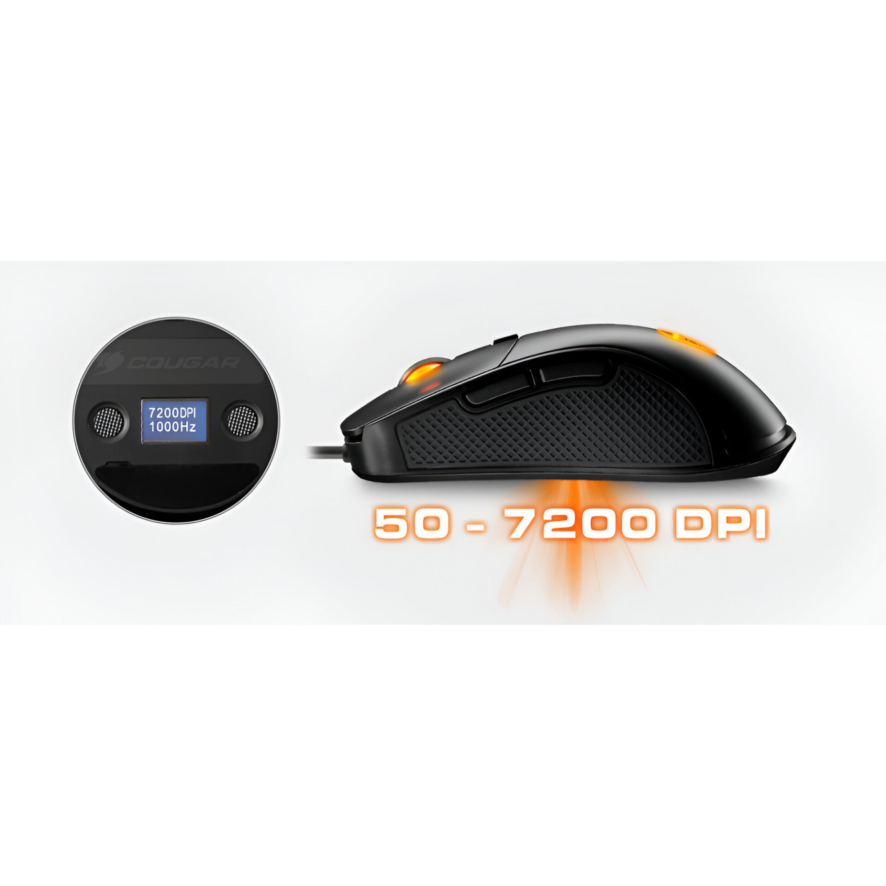 Mouse Gamer Cougar Surpassion + LCD Regulador DPI y HZ
