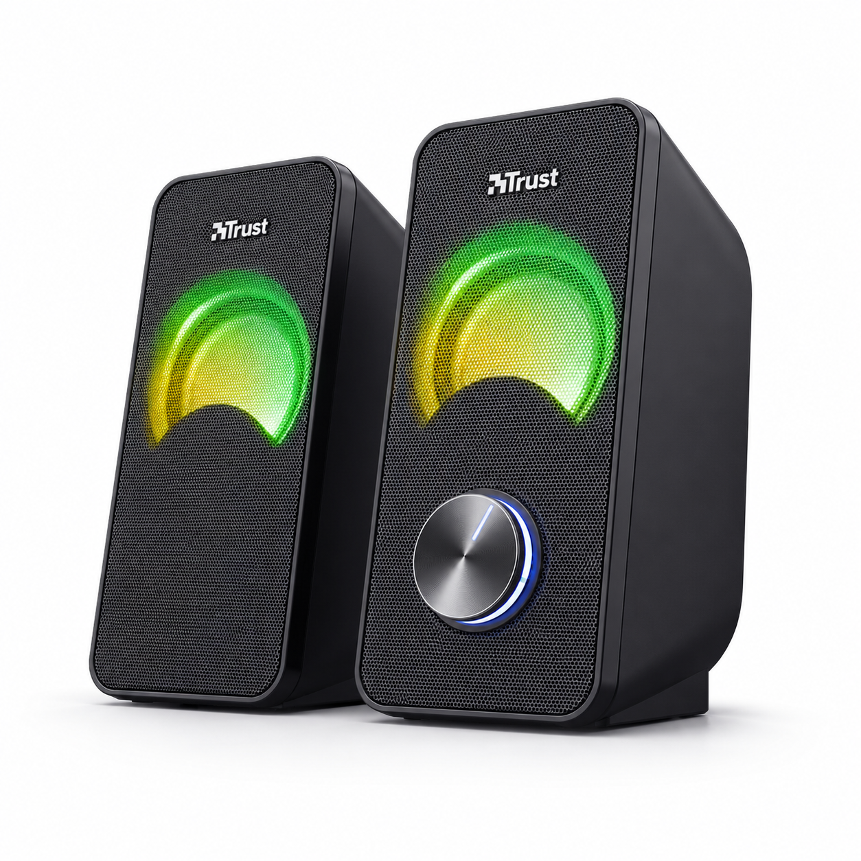 Parlantes USB con Luces RGB de 12W de Escritorio Trust Arys