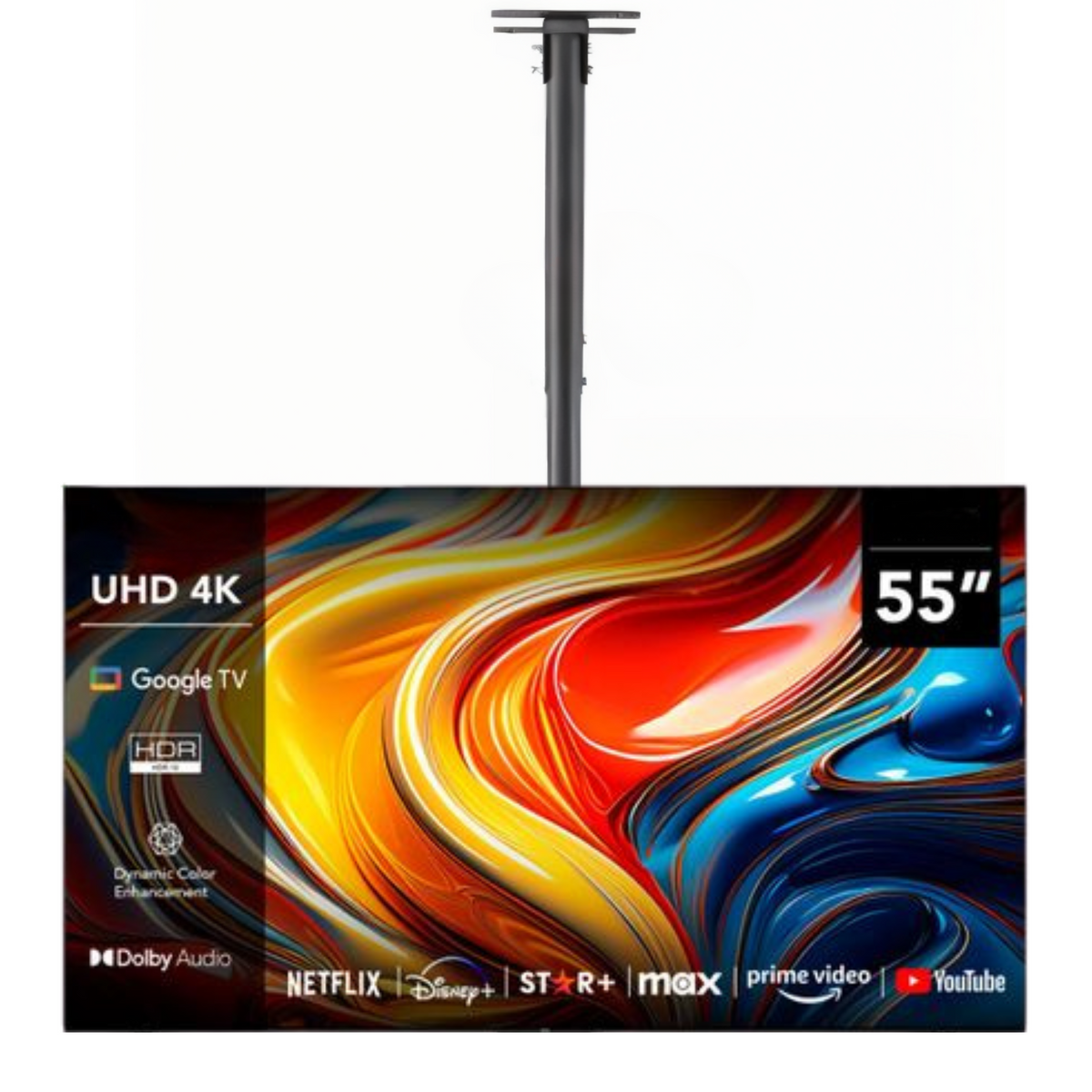 Soporte de TV de 32" a 55" para Techo de Acero Reforzado K89