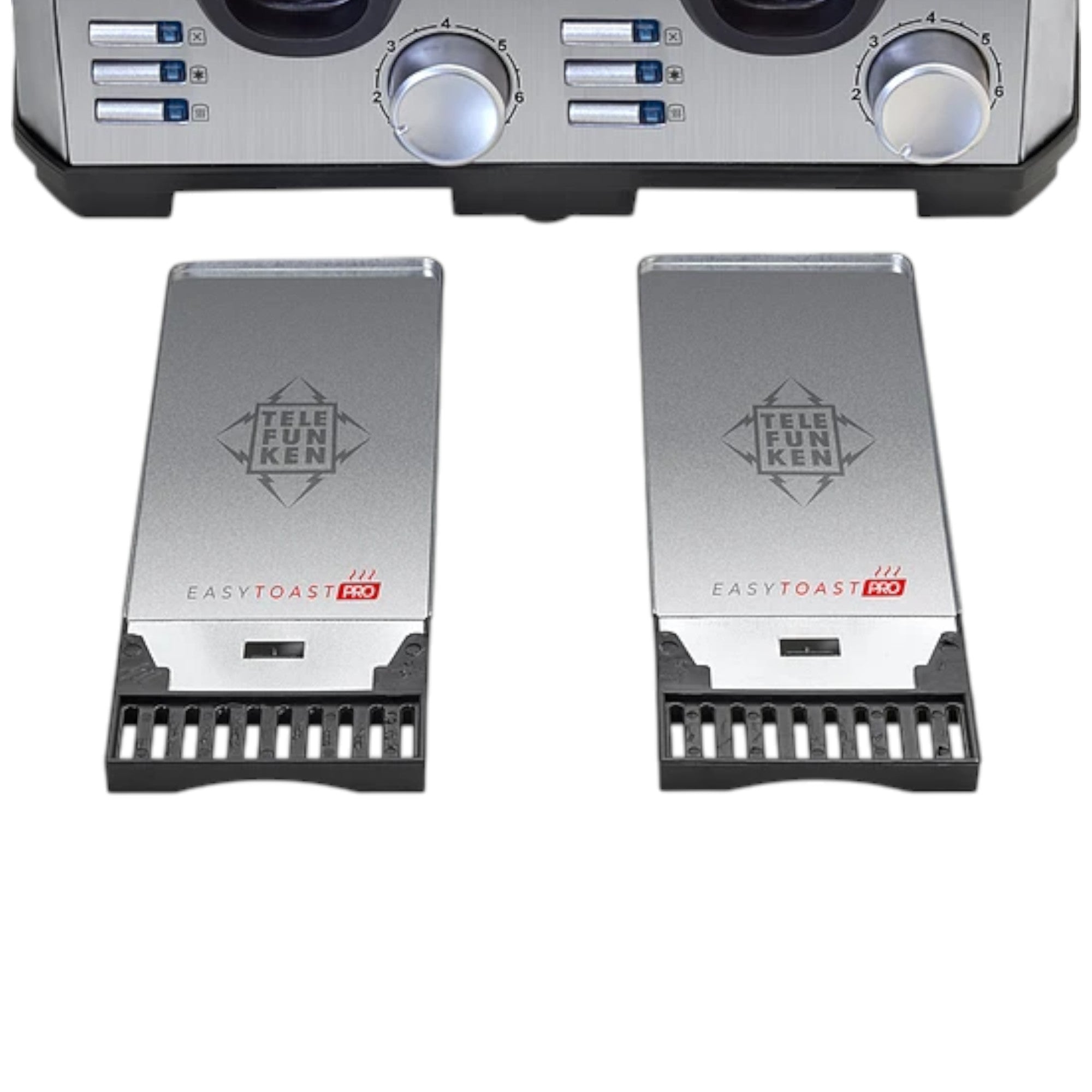 Tostador Eléctrico Doble (4en1) Easy Toast Pro Inox 1450W