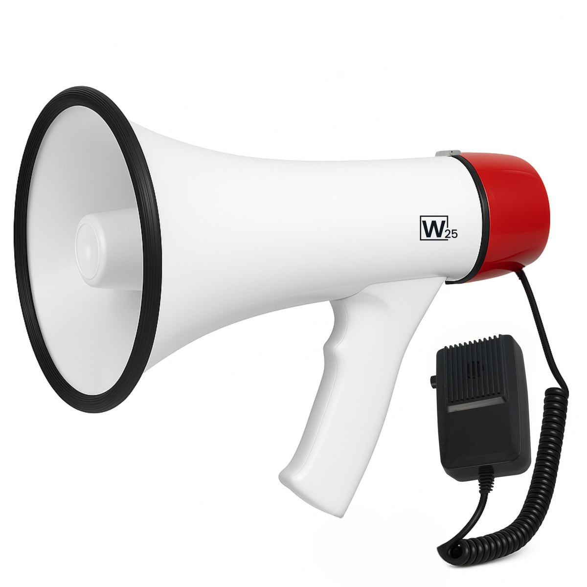 Megáfono Amplificador 25W Recargable +Micrófono de Mano 500m