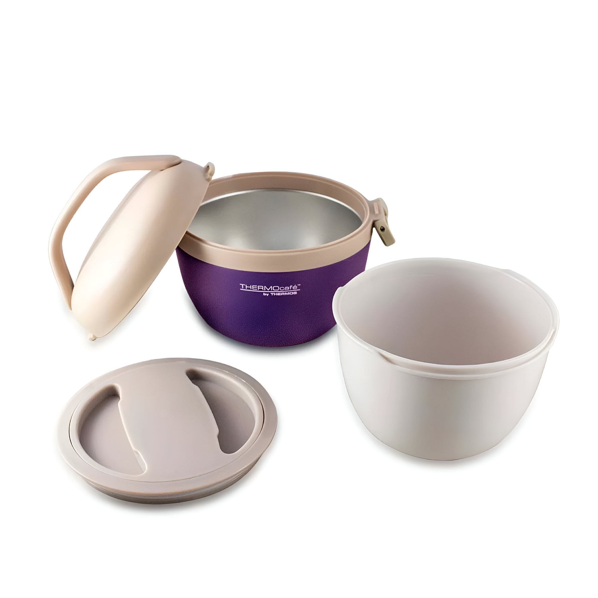 Termo de Comida Inox Purple BS25 Domo 600ML Thermos CRB-600P