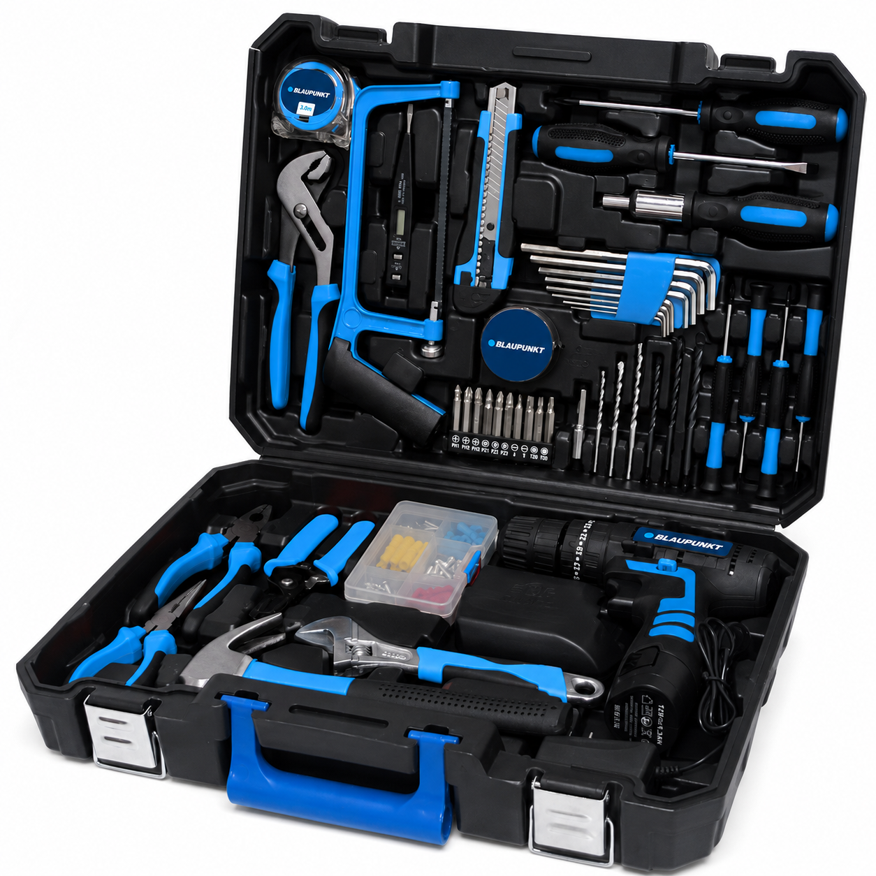Kit de Herramientas Multiusos +Desatornillador Eléctrico 12V
